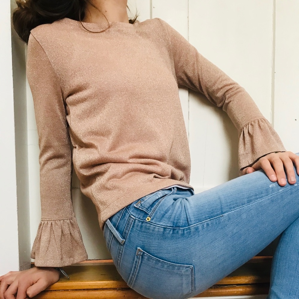 Shimmering pink blouse